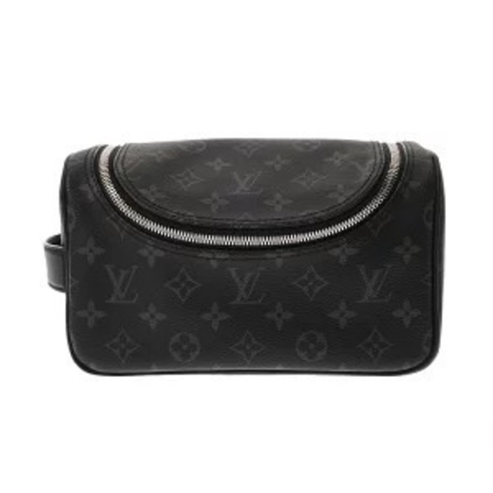 Louis Vuitton Monogram Eclipse Black Toiletry Bag Black Canvas Pouch